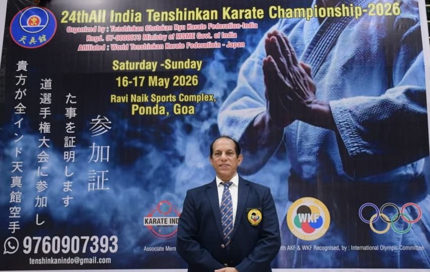 24th all india tenshinkan karate championship on 16-17 may 2026, ponda-gao