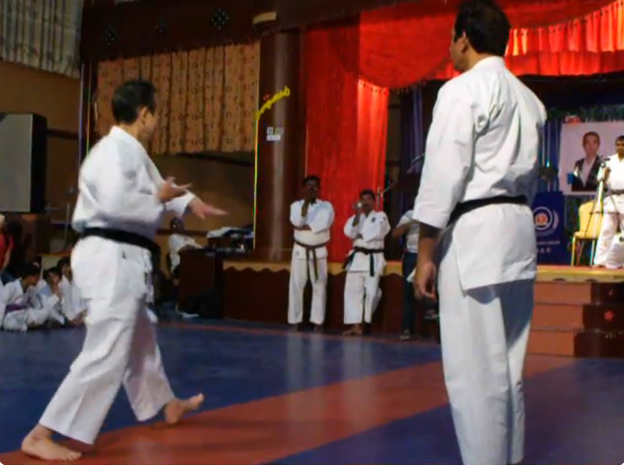 Kancho Mamoru Miwa with Shihan Hasrat Khan.AVI