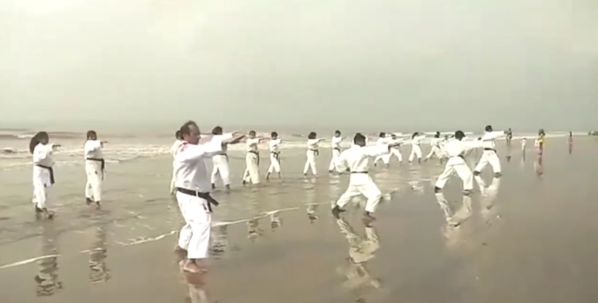Tenshinkan Karate-do Training at Digha Beach India | Hasrat Khan